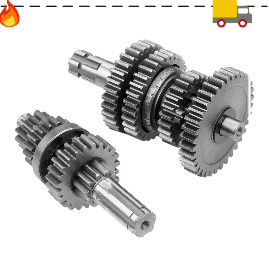 

Main Counter Shaft With Reverse (3 Forward Plus 1 Reverse Gear) For 110-125CC ATV Dirt Bike ATV Horizontal Engine Parts