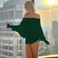 Robe moulante à épaules dénudées pour femmes, élégante, ajustée, idéale pour le streetwear, les soirées en club ou les fêtes. 2