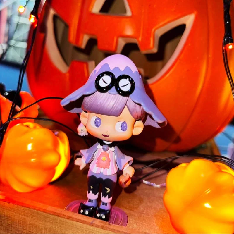 

Genuine Popmart Lilios Monster Party Halloween Figure Trendy Toy Cute Doll Desktop Ornament Holiday Gift Kawaii Model Garage Kit