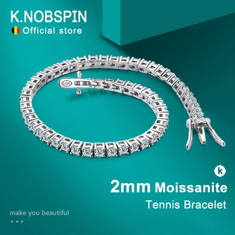 

New 2mm D Color Moissanite Tennis Bracelets for Woman Man Sparkling Diamonds with GRA s925 Sterling Sliver Hip Hop Bracelet