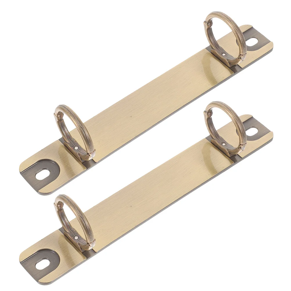 

2pcs Metal Binder Spines Clips Universal Spines Rings For Loose-Leaf Binders Replacement Binder Accessories Portable Notebook