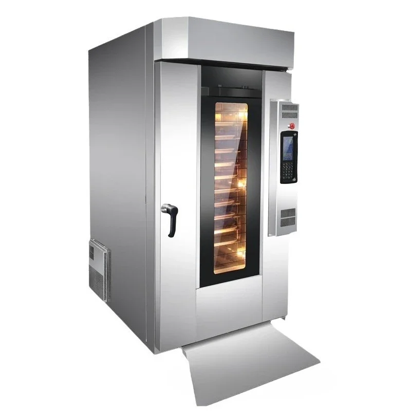 Commercial 5 10 15 plates electric hot air rotary oven 9 kinds of smart menu 5 sections baking bread oven