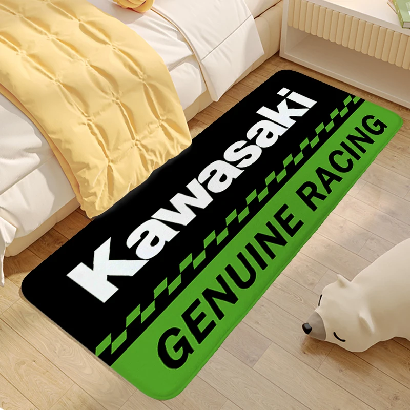 Carpet for Bedroom K-Kawasakis Room Decorating Items Outdoor Entrance Doormat Non-slip Foot Mat Custom Living Room Bathroom Rug