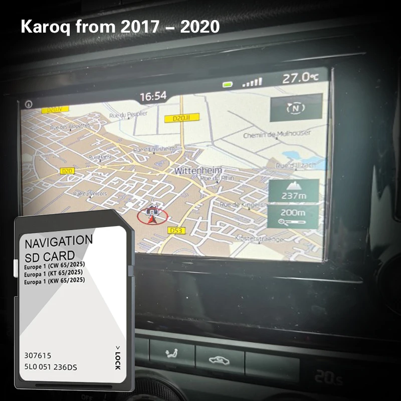 

MIB2 2025 Sat Nav Gps Navigation SD Card for Kodiaq NS 2016 2017 to 2020 Map Cover Liechtenstein Lithuania Netherlands