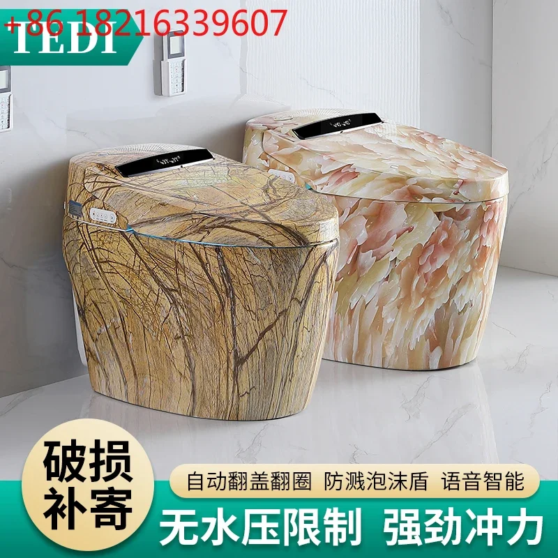 Color smart toilet integrated automatic no water pressure limit electric voice toilet
