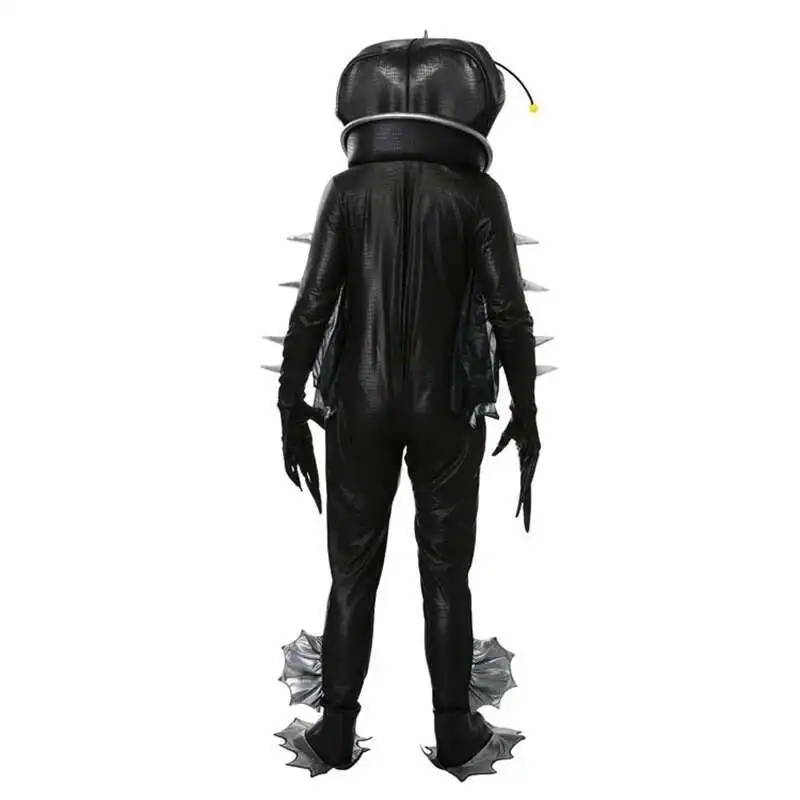 

Halloween Monster Fish Cosplay Adult Children Outfit Deep Sea Animals Anglerfish Costume School Performance Kid Boy