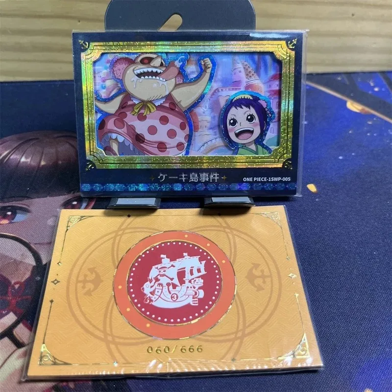 원피스 SWP DIY Shanks Hancook Ace Saab Vivi DIY Luffy Sanji 컬렉션 카드 크리스마스 생일 선물 어린이 장난감