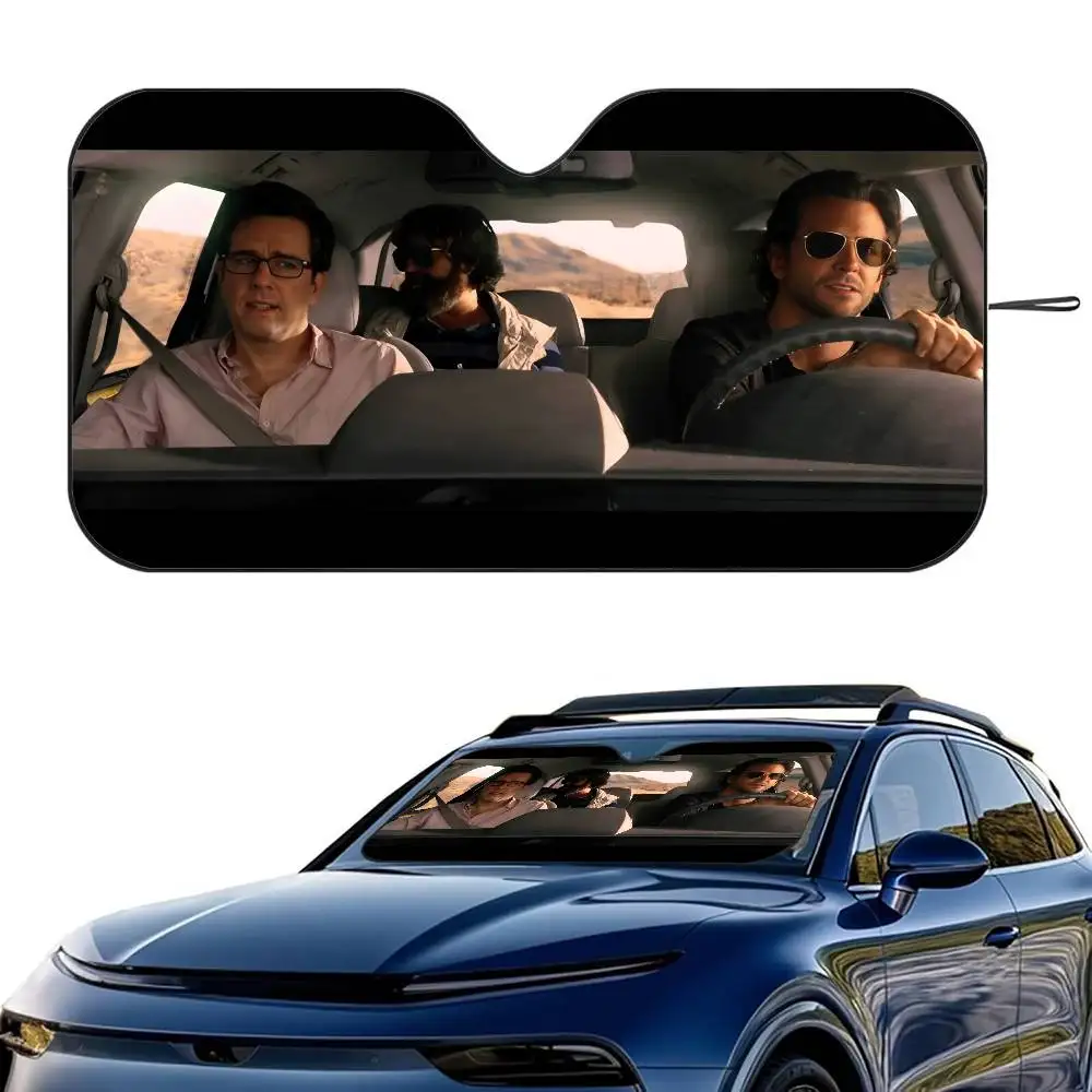 

The H-Hangover Movie Car SunShade Windshield Foldable Three-layer Insulation Sunshade By Suction Cup Blocks UV Rays Sun