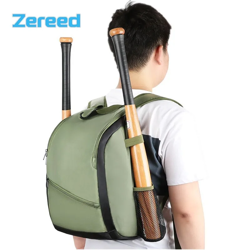 

Youth Kids Adults Baseball Bag Outdoor Sports Waterproof Softball Bag With Fence Hook Baseball Training Match Storage Backpack