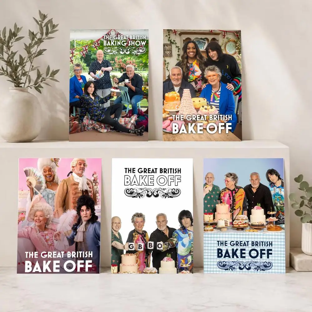 Baking Reality Show T-The Great British Bake Off Poster Indoor & Outdoor Wall Decor for Young Collectors