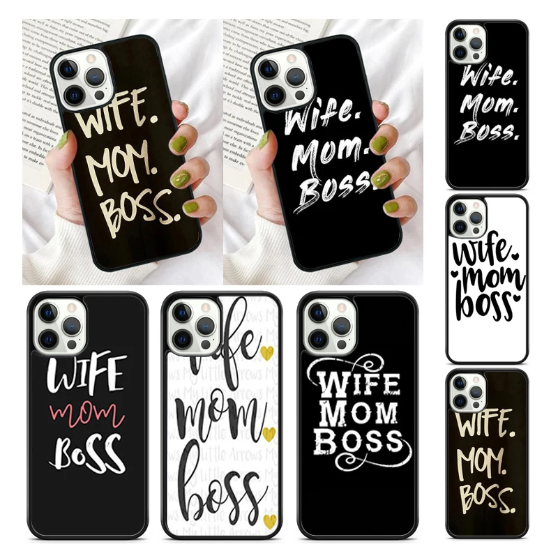 سوبر زوجة بوس أمي غطاء جراب هاتف آيفون 17 الهواء 16 16e 15 13 14 11 12 برو ماكس ماكس زائد كوكه Fundas شل