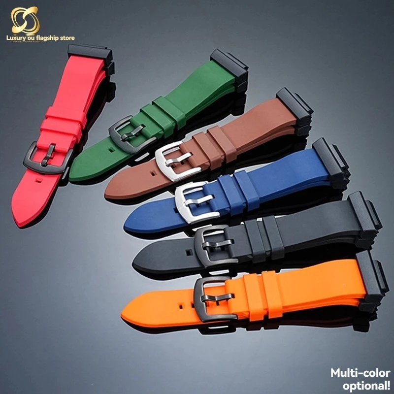 Waterproof Fluororubber Watch with For Casio G-SHOCK Radio Watch 5th Generation Frogman GWF-1000-1JF Series Accessories