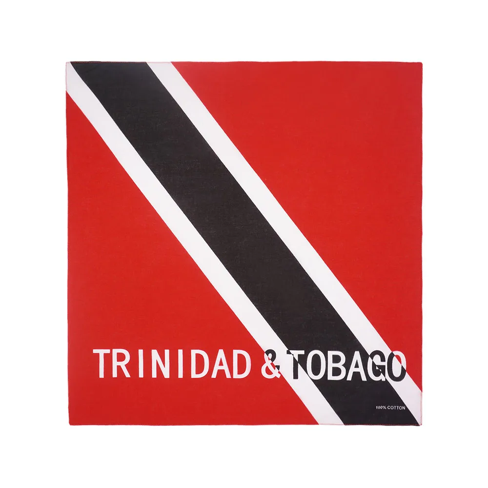 100% Katoen Bandana Jamaica Haiti Dominica Barbados St. Kitts Guyana Nationale Vlaggen Punk Sjaal Rijden Hoofdband Dansende Haarband