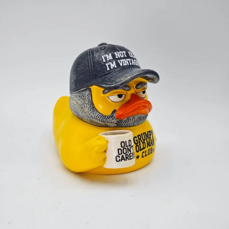 Grumpy Old Man Club DuckGrumpy Old Man Club Duck Statue Decoration