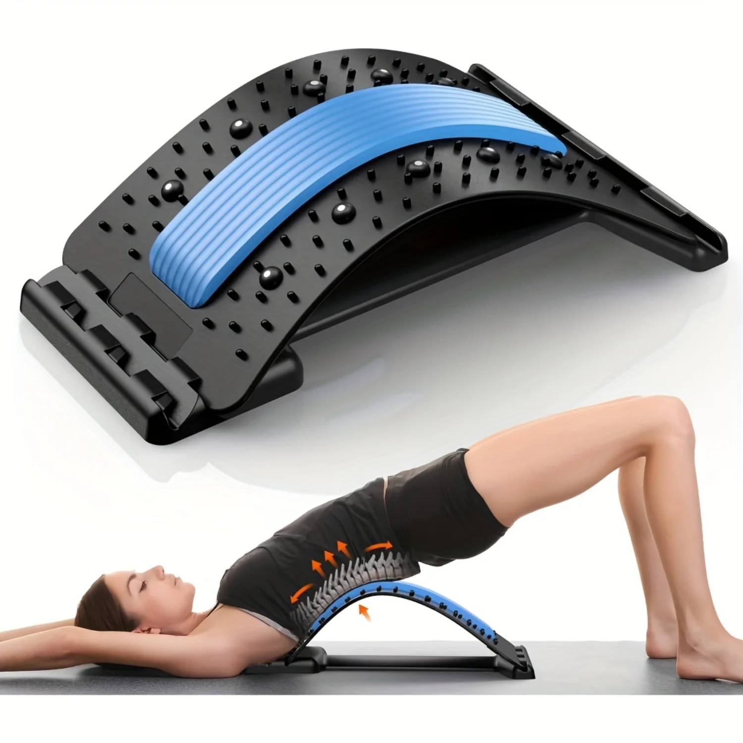 Back Stretcher Lumbar Board, Back Cracker for Herniated Disc, Sciatica, Scoliosis Support