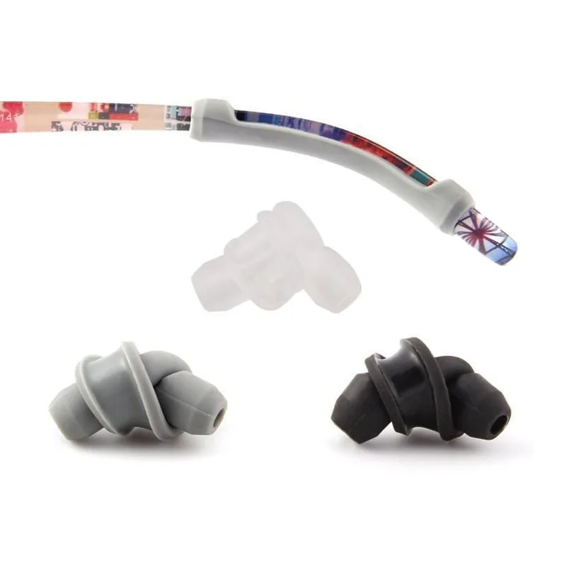 نظارات المضادة للانزلاق غطاء الأذن هوك سيليكون المضادة للانزلاق حامل للنظارات الشمسية نظارات الساق معبد نصائح الأسود بالجملة #3