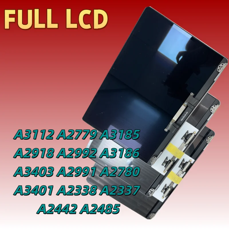 Macbook Retina LCD Screen Display Assembly A3112 A3186 New for A2337 A2338 A2442 A2485 A3185 A2918 A2992 A3403 A3401 A2780 Model