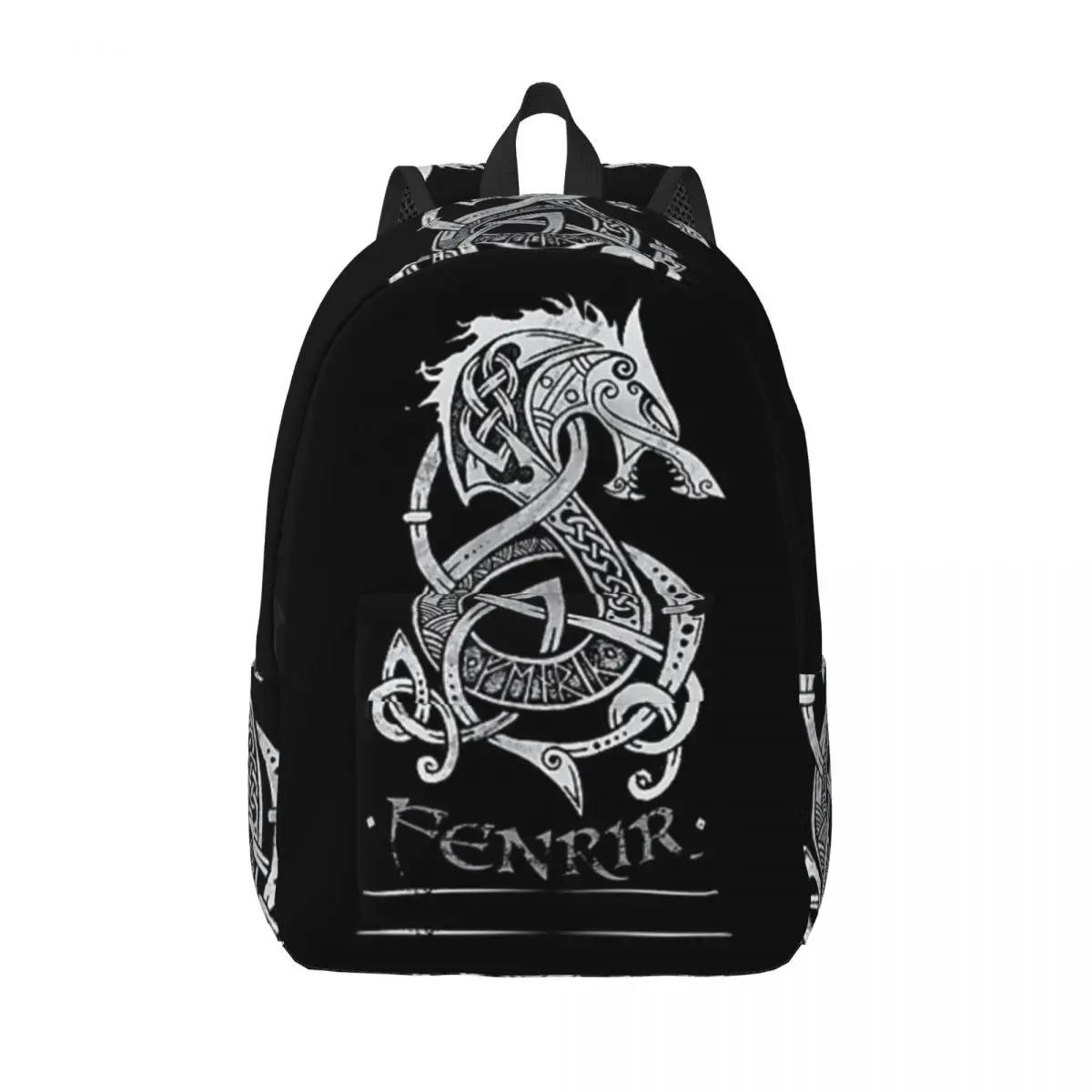 

Viking Loki Son Fenrir Student Backpack School Bag Hiking Travel Daypack for Boys Girls Fashion Bookbag Shoulder Bags