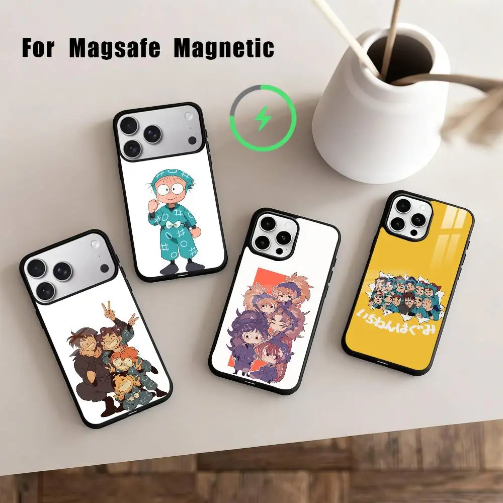

Anime Nintama Rantaro Phone Case For iPhone17,16,15,14,13,12,11 Plus,Pro Max Magnetic For Magsafe Wireless Charging