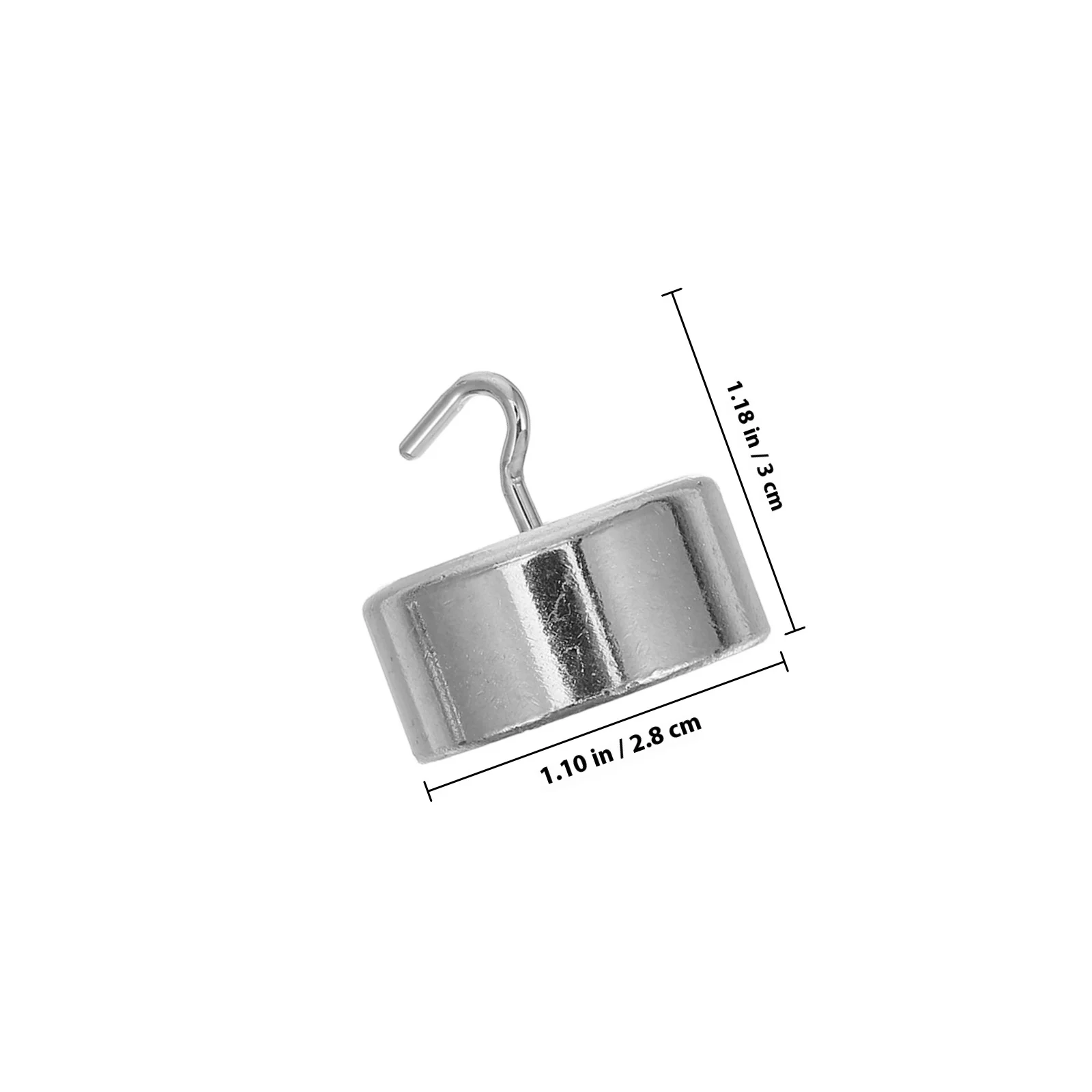 10Pcs Hook Weights Smooth Surface Chrome Plated Iron Hanging Calibration Mass Set for Labs Experiments Weight Set