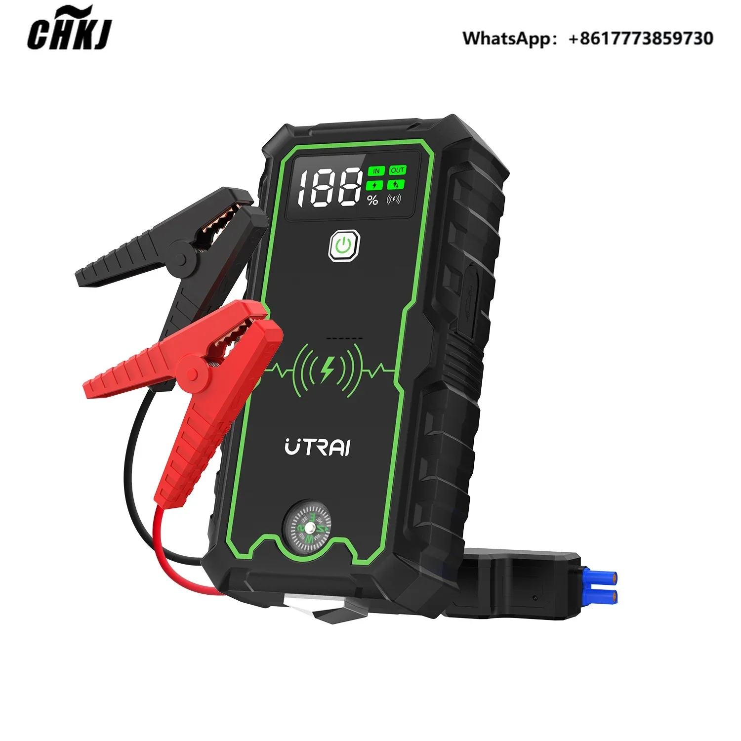 

CHKJ Utrai JS-1 Pro Multifunction Emeygency Vehicle Tools 12V Car Booster Wireless Charging 2500A Jump Starter