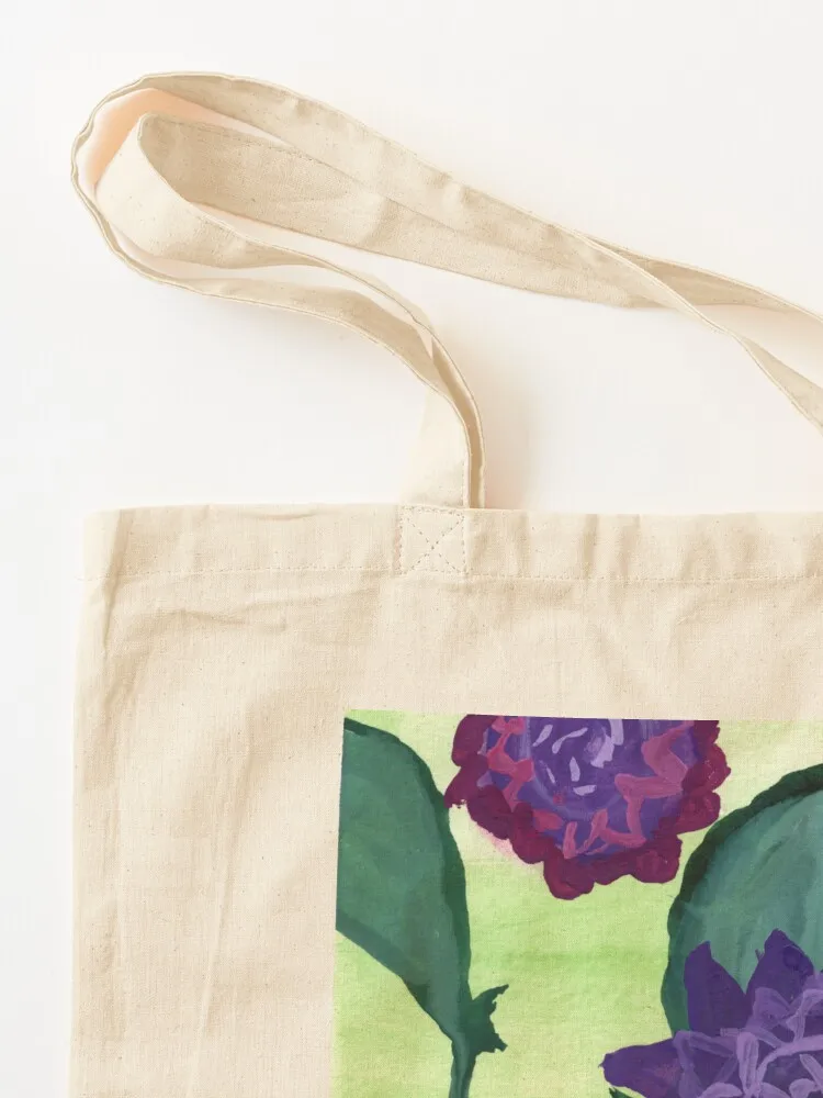 الزهور الأرجوانية حمل حقيبة أكياس القماش حقيبة تسوق شعار حقيبة يد أكياس مخصصة #3