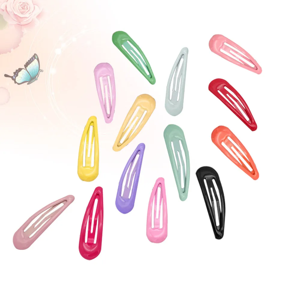 

40Pcs Assorted Color Hairpins Candy Color Snap Hair Clips Lovely Barrettes Hair Accessories for Women Girls Casual Party Wedding