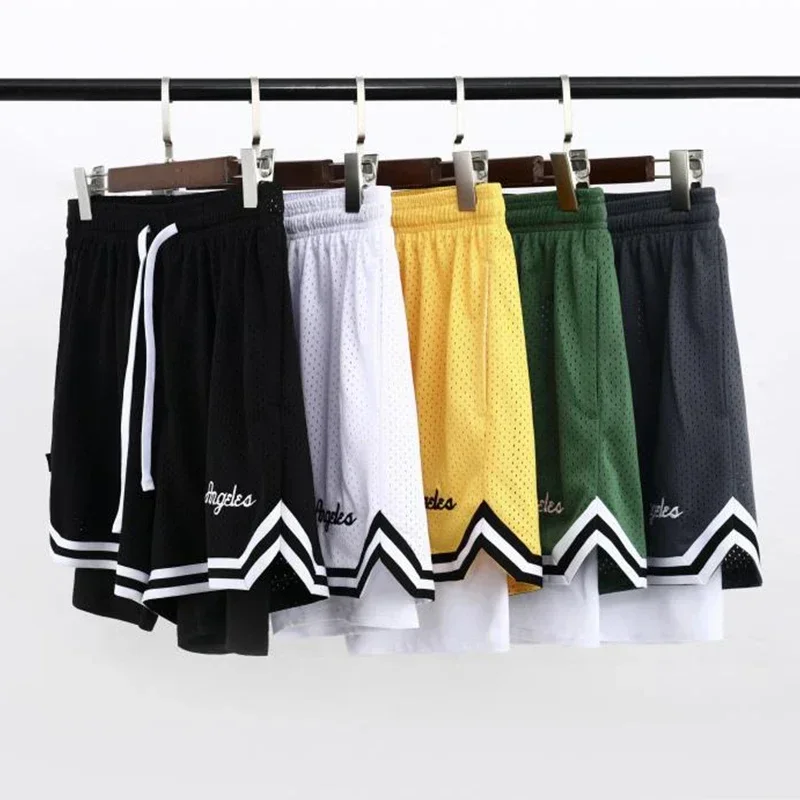 

2 in 1 Men Basketball Shorts Gym Jogging Double Short Outdoor Casual Running Pants Football Training Sweatpants Sports Clothing