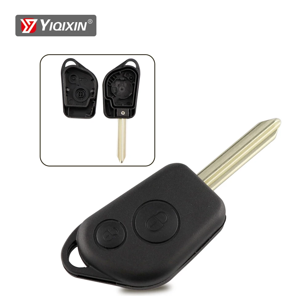 YIQIXIN For Citroen Picasso Saxo Xsara Berlingo For Peugeot 106 205 206 306 405 406 Remote Car Key Shell 2 Button Uncut Blade