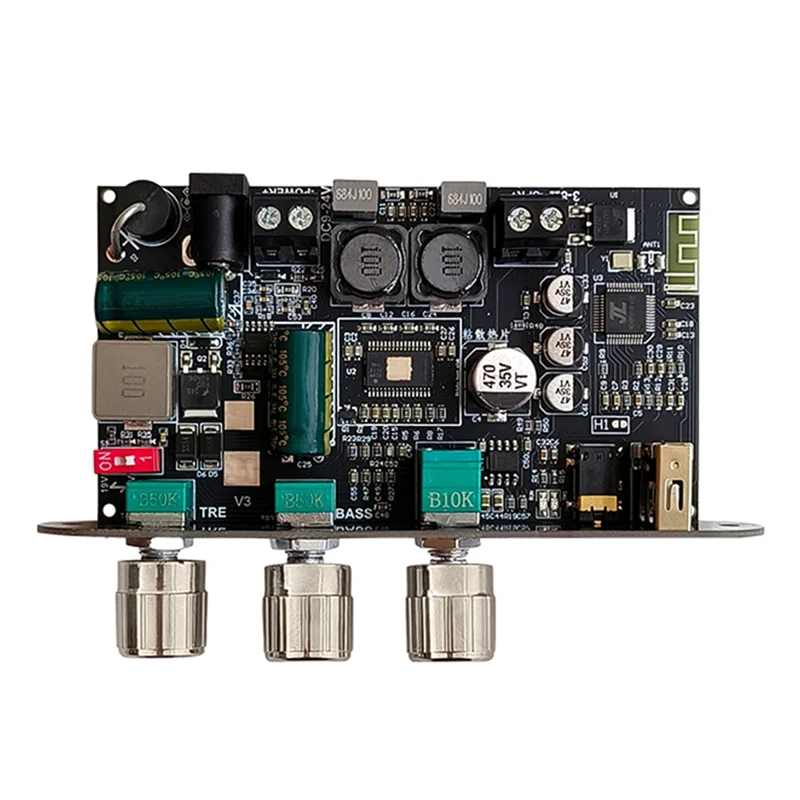 

New-WEGE ZK-1001U With Boost Mono 100W BT Amplifier Board Treble Bass TWS DIY Speaker TPA3116D2 AMP Wuzhi Audio APP