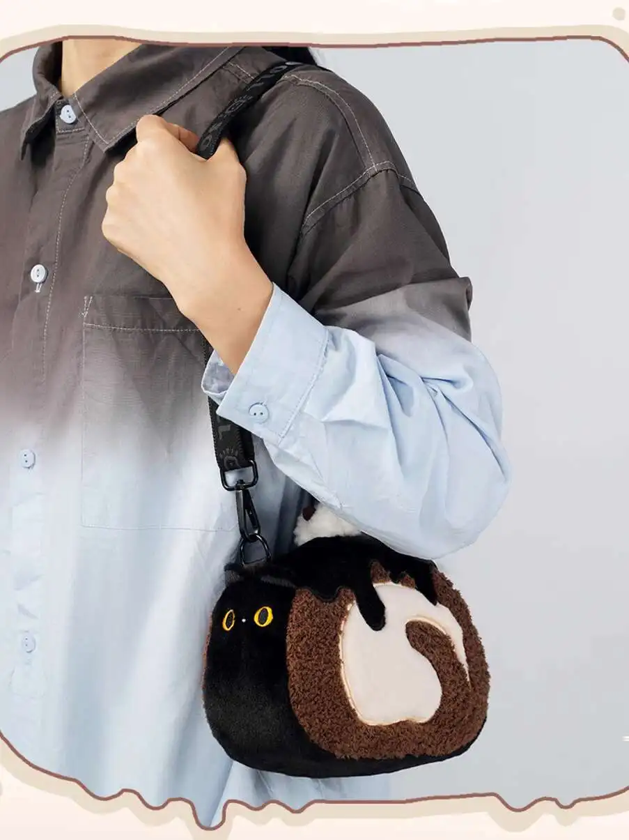 Kawaii Tote กระเป๋าสาวน่ารัก PANDA กระเป๋า Original Swiss ROLL Lolita Plush กระเป๋ากระเป๋าถือกระเป๋าสะพายกระเป๋าตุ๊กตา 520 ผู้หญิงของขวัญวันเกิด