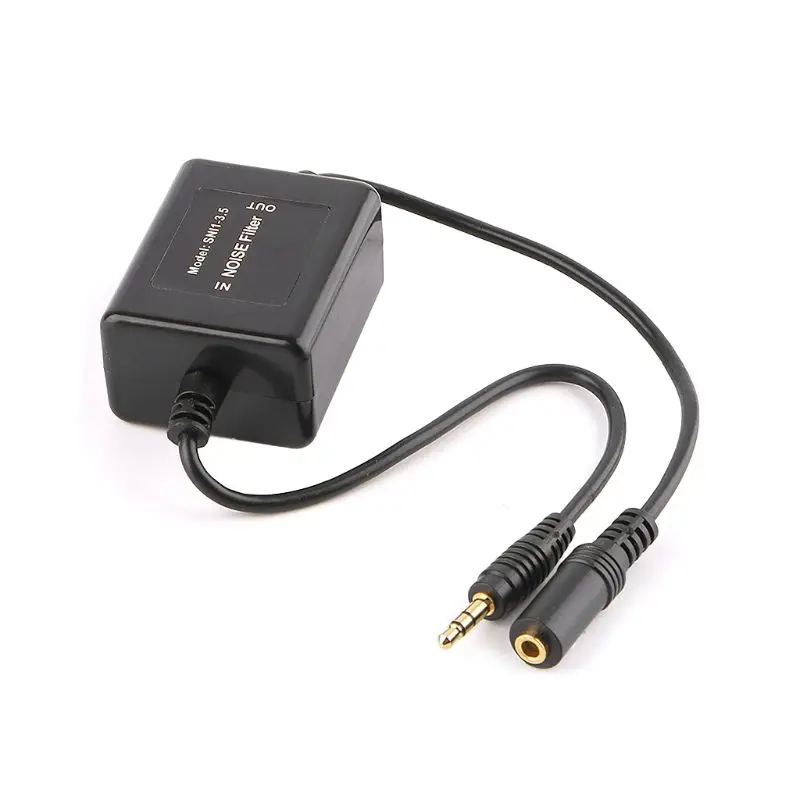 3.5mm Car Aux Noise Filter Ground Isolator Eliminate Electrical Noise Car Amplifier Noise Filters