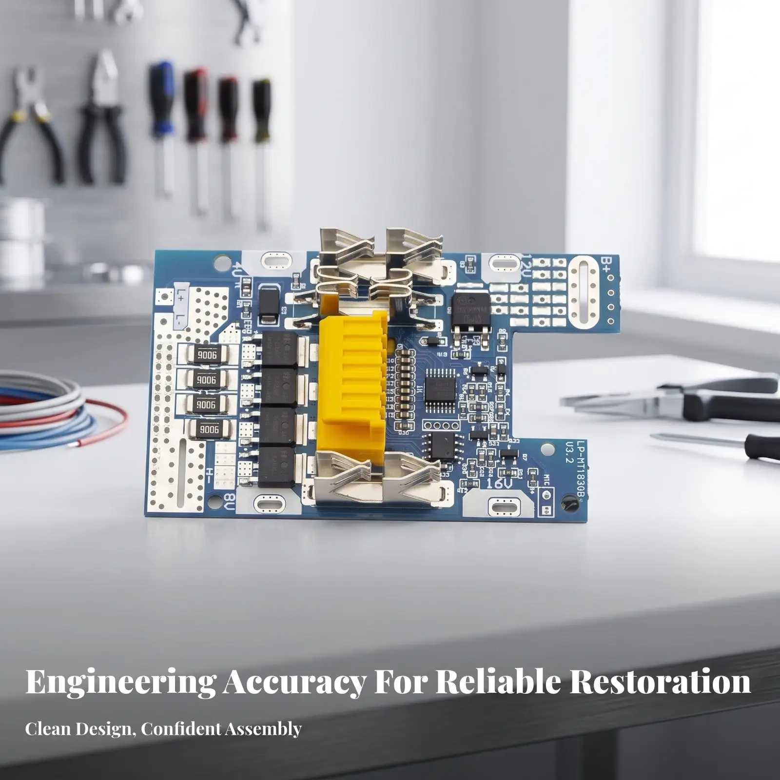 Durable Industrial Housing for Makita 18V Battery Rebuild with PCB Board and Connector Block Shell