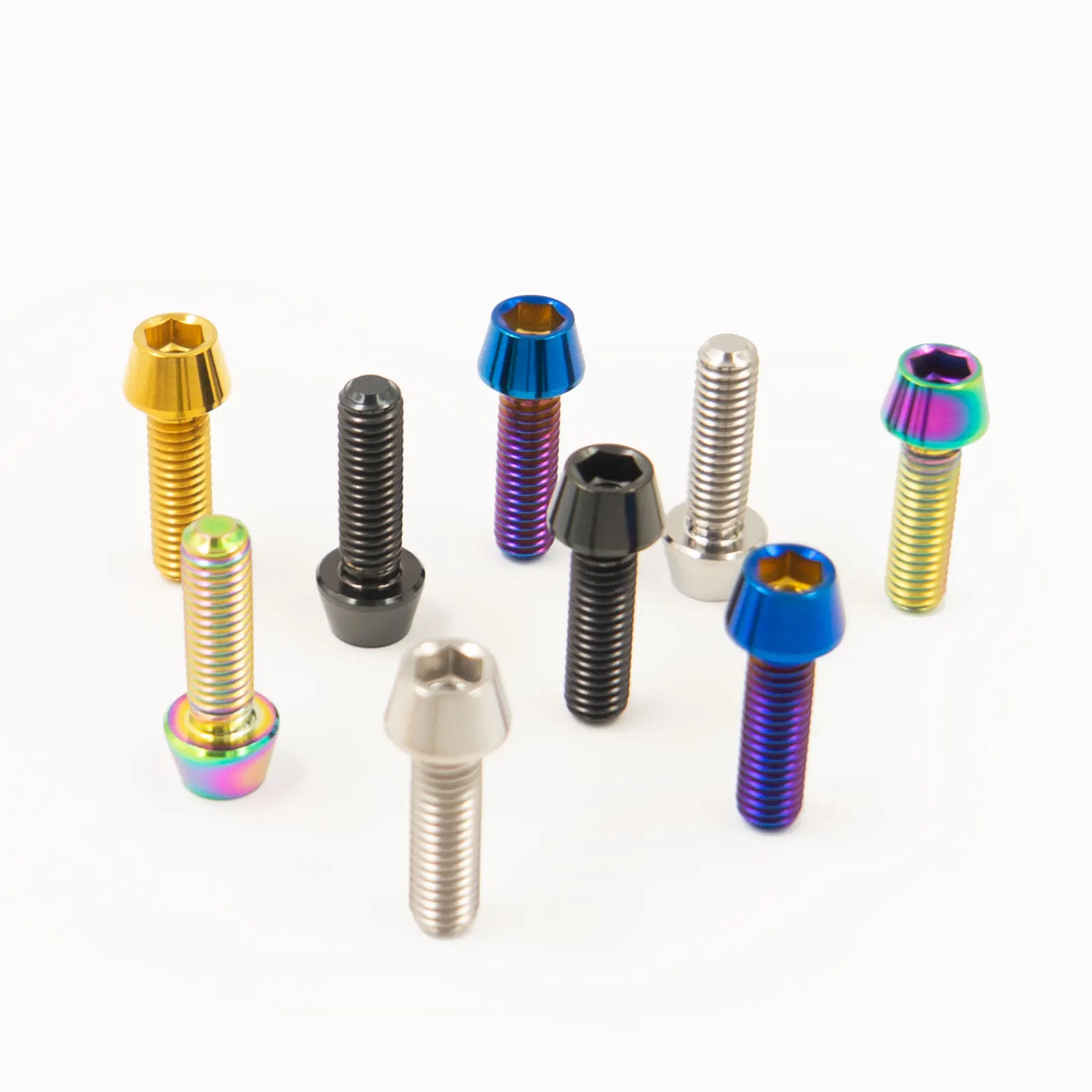 AliExpress NONE TC4 Titanium Socket Head Bolts M4 M5 M6 M8 Hex Screws for MTB Bike Bicycle Motorcycle Upgrade Parts