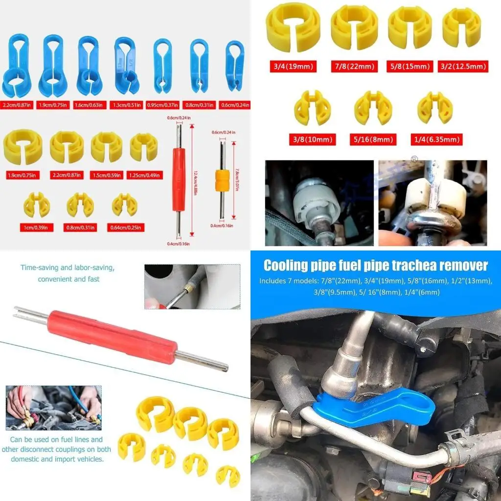Oil Line Removal Tool Remover Tool Auto Air Conditioner Hose Quick Disconnect Repair Tool Set 16Pcs Release Tool New