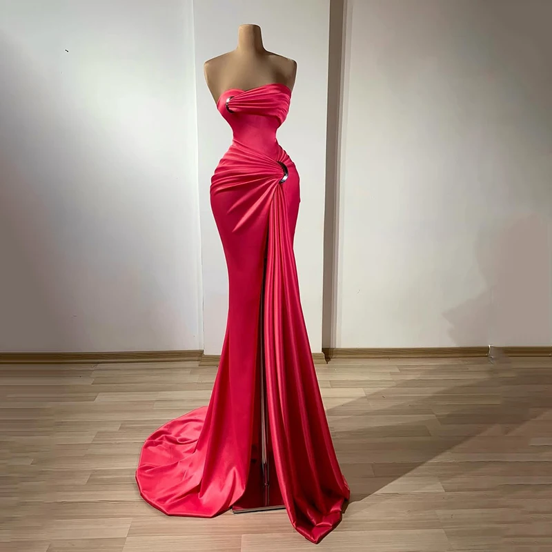 

Thinyfull Formal Mermaid Prom Evening Dresses Sweetheart High Split Long Night Party Dress Women Cocktail Prom Gowns Customized