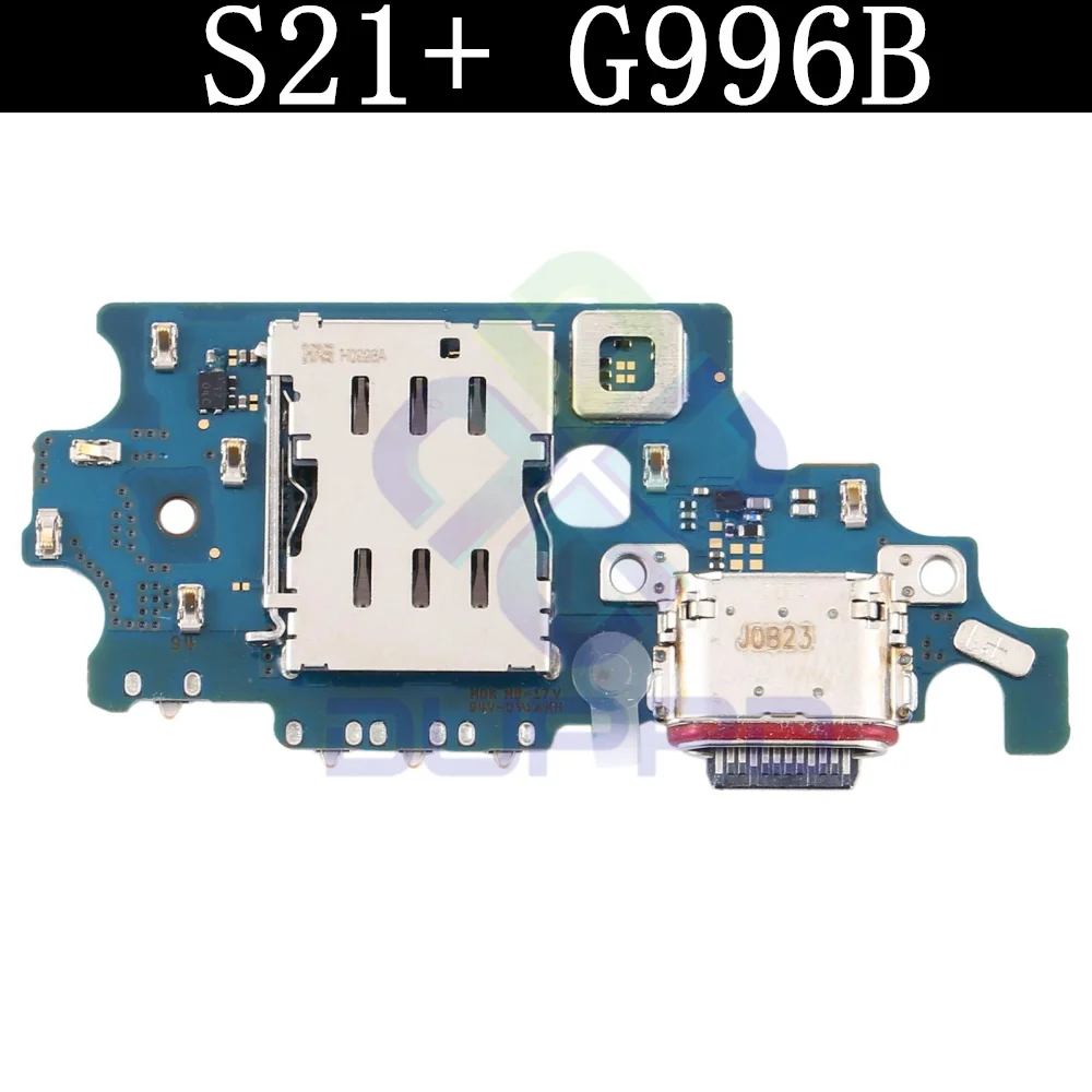 Top Ear Loud Speaker SIM Card Charging Port Board For Samsung S21+ Plus 5G Off On Signal Antenna Main LCD Motherboard Main Flex