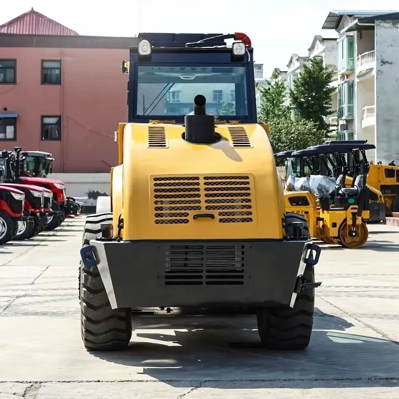 Road Roller Smooth Wheel 2-8Ton Vibratory Soil Compactor Clay Sand Heavy Duty Hydraulic Customizable Equipment