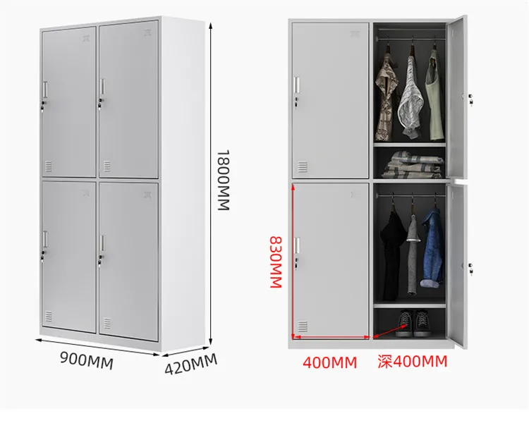 Modular Fitness Lockers,Newest Design Simple Durable Weight Storage Gym School Metal Lockers Anti Slip Cold Rolled Steel Sheet L