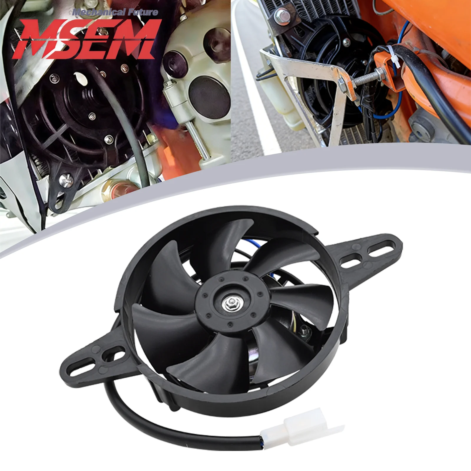 

Motocross Engine 12V Radiator Cooling Fan Cooler For ATV Quad Go Kart Honda Yamaha Suzuki KTM Kawasaki Universal Universal Part