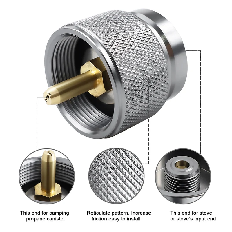Camping Gas Stove Propane Tank Adapter Coleman Standard Gas Burner Conversion Head Cylinder Canister Camping Equipment - Image 5