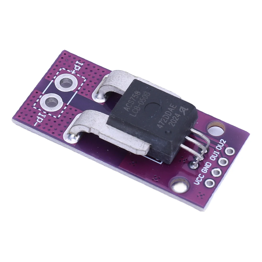 ACS758LCB-100B-PFF-T Linear Current Sensor 3.3-5V 50A Hall Current Sensor Module Linear Analog for Arduino RC Model Connector