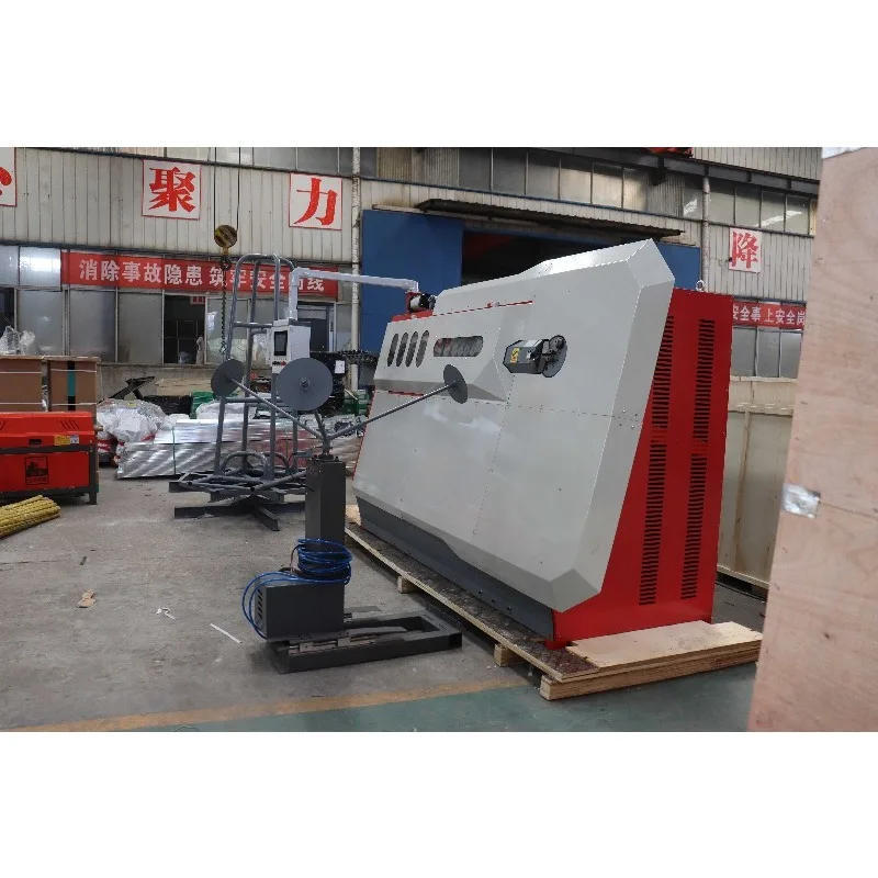 Customized EPA Compliant CNC Automatic Rebar Straightener And Hoop Bender Machine Easy Operation