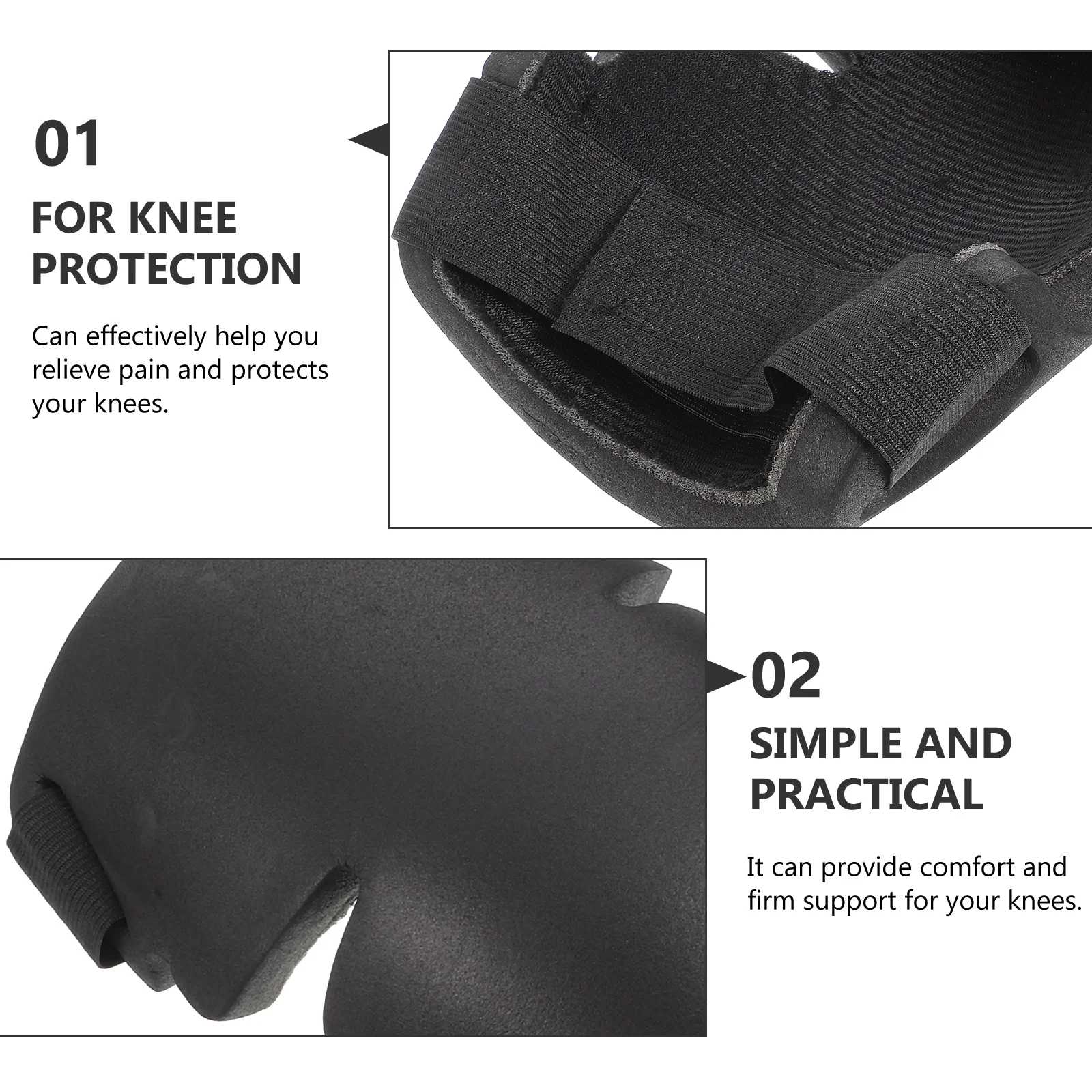 

1Pair Multi-Function Knee Pads Heavy Duty Comfortable Support Pads for Working Garden Housework Anti-Slip Kneel Protection