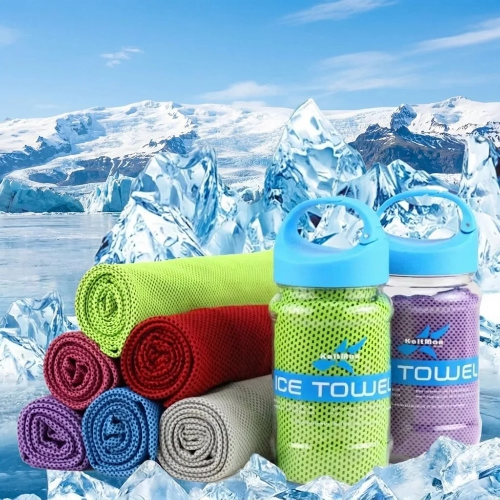 Portable Breathable Cooling Towel Quick Drying Lightweight Microfiber Towels Sunstroke Prevention Ultra Soft Bath Beach Towel