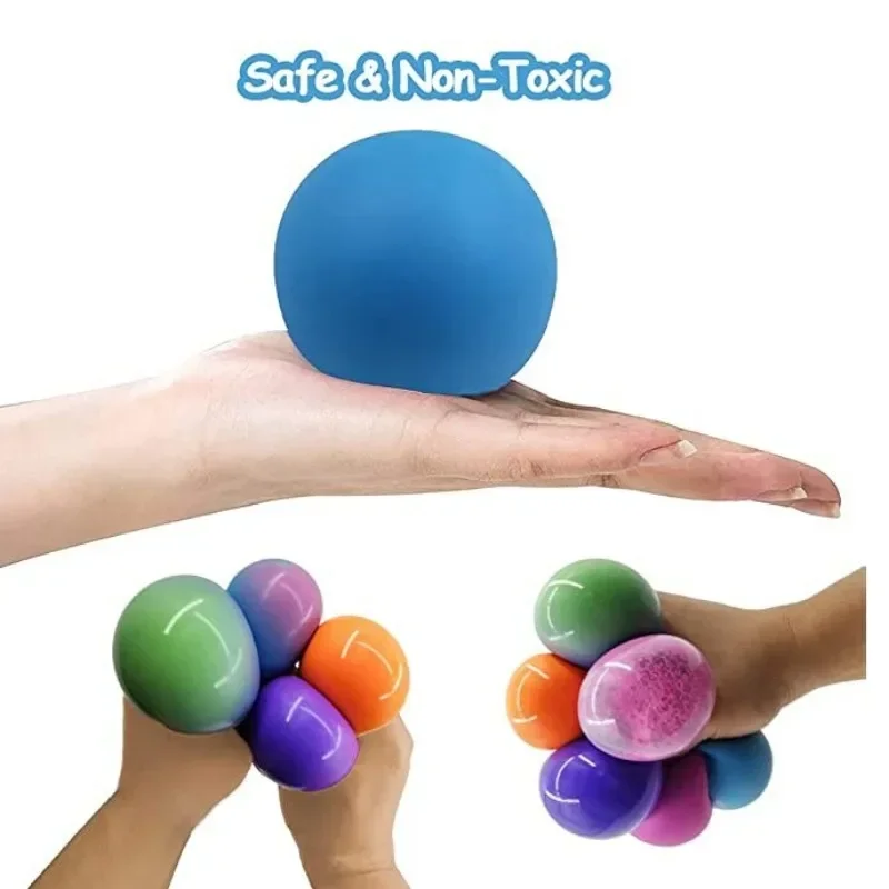 Squeeze Your Stress Away with Color-Changing Tofu Balls: Eva-Foam Filler Toy Set of 4