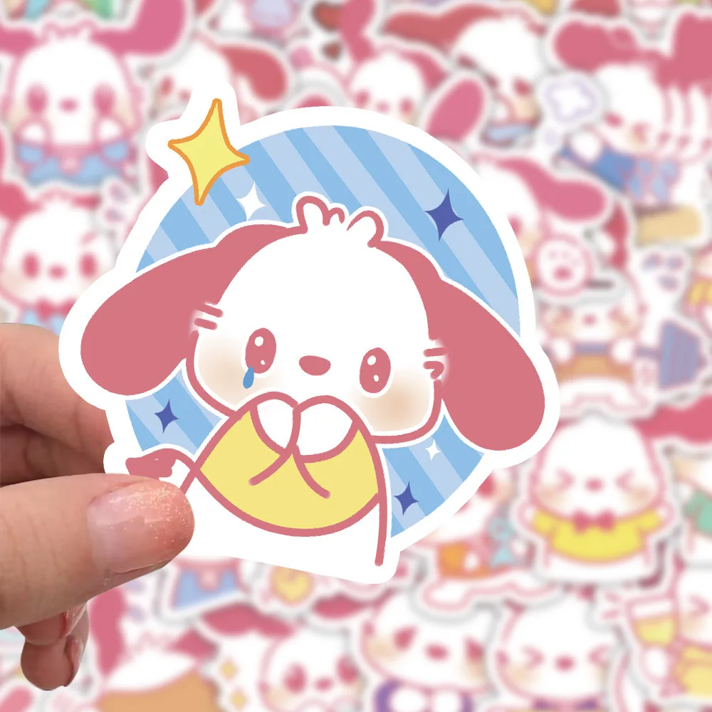 

10/30/60PCS Cartoon Cute Sanrio Pochacco Stickers Kawaii Graffiti Decals Kids Toy DIY Scrapbook Stationery Box Wardrobe Guitar