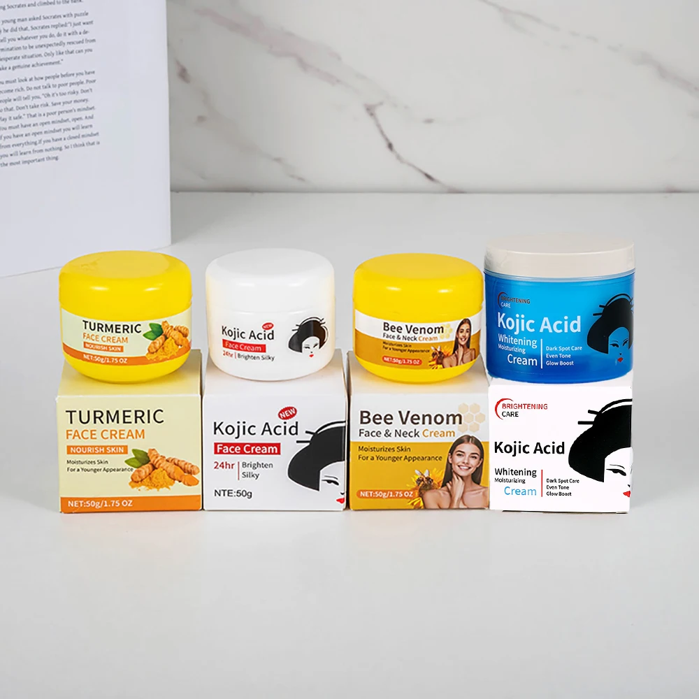 Kojic Acid Facial Cream Brighten Luxury Nourishing Improve Dull Skin Oil Control Shrink Pores Retinol Face Cream Korean Skincare