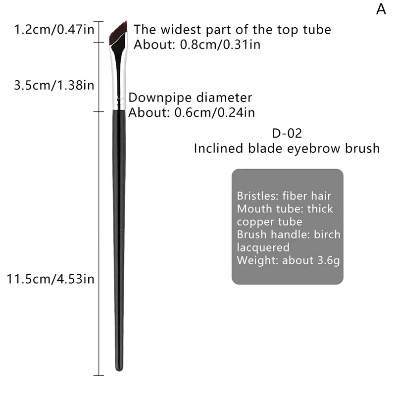Pinceau Eye-liner ultra fin à angle fin, lame de mise à niveau, pinceau Eye-blogueur plat, placer sous les yeux, pinceau de maquillage, pride Tative