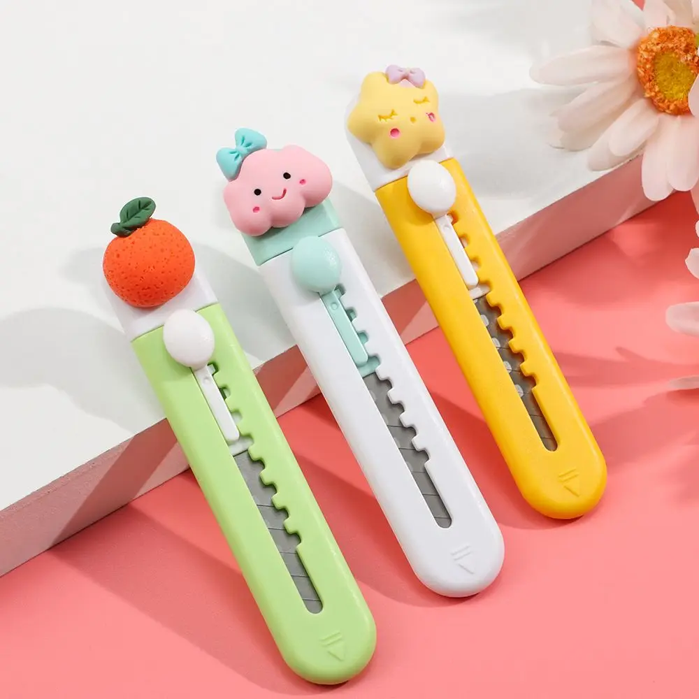 Cute Fruits Mini Cutter Letter Envelope Opener Utility Cutter Cartoon Animals Cutter School Office Supplies